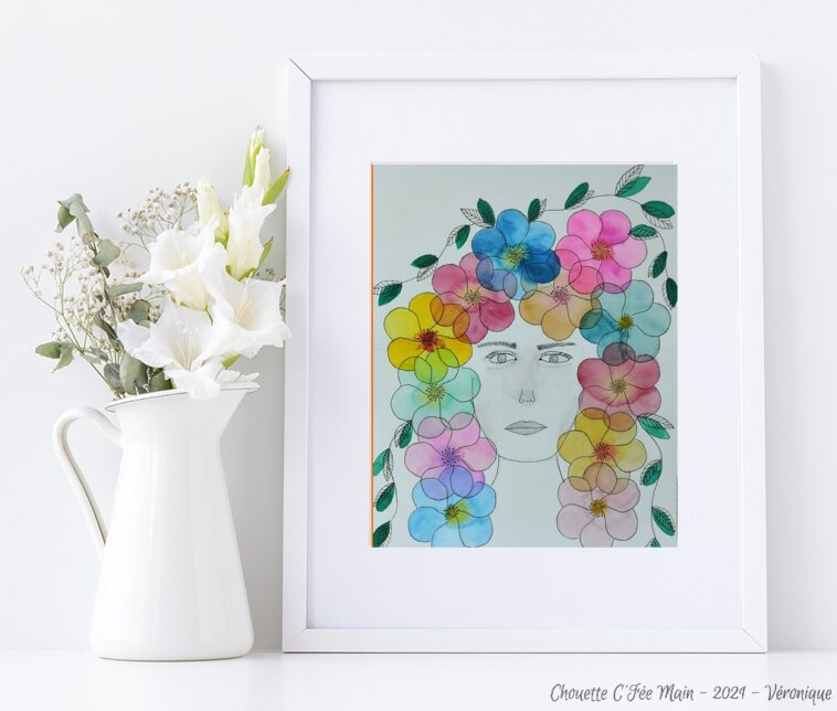 Visage Fleuri de Face Chouette C F e Main visage-fleuri-de-face-chouette-c-f-e-main